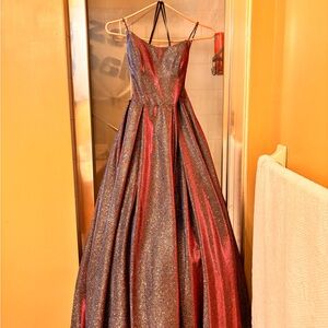 Dazzling Metallic Prom Dress